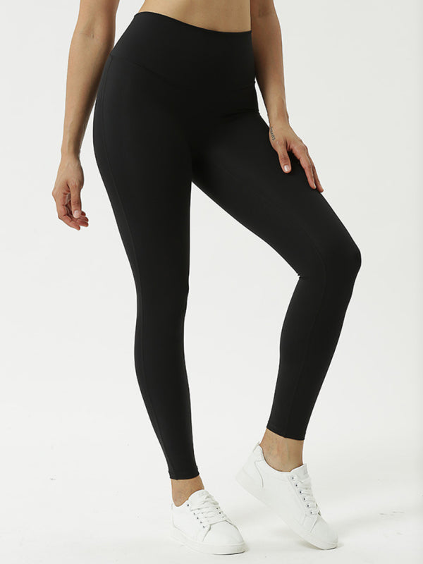 Sports Tight Fitness High Waist Ninth Pants Yoga Pants With Pockets