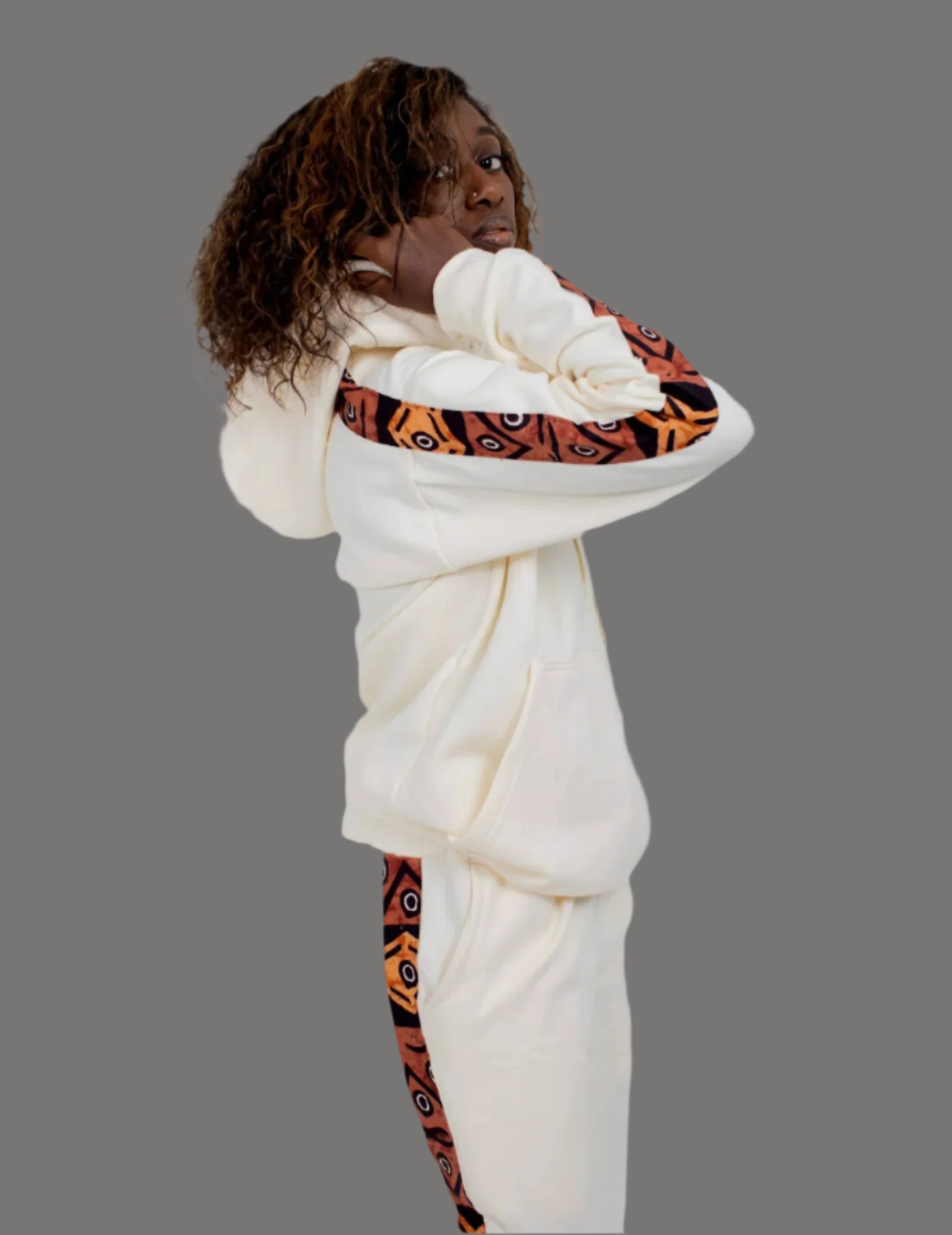 Smooth Visage Handmade Design Hoodie and Sweatpant for women